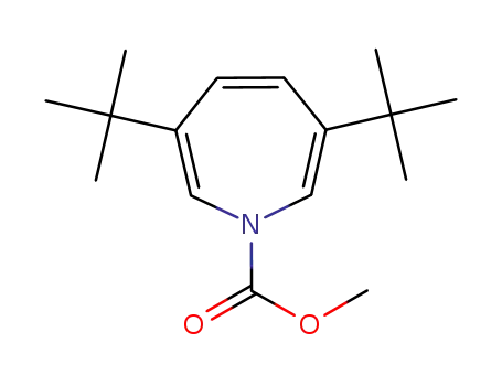 Molecular Structure of 87086-78-0 (1H-Azepine-1-carboxylic acid, 3,6-bis(1,1-dimethylethyl)-, methyl ester)