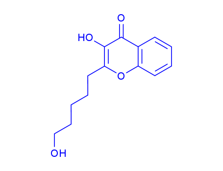 4H-1-Benzopyran-4-one, 3-hydroxy-2-(5-hydroxypentyl)-