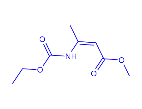 2-Butenoic  acid,  3-[(ethoxycarbonyl)amino]-,  methyl  ester