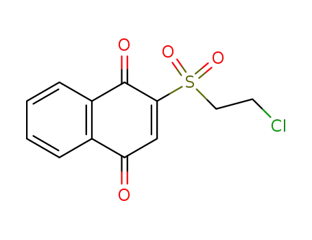 Molecular Structure of 39690-74-9 (2-(2-Chloro-ethanesulfonyl)-[1,4]naphthoquinone)
