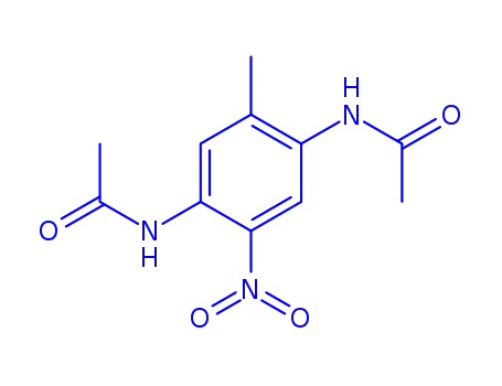 Molecular Structure of 154150-99-9 (N-(4-acetamido-5-methyl-2-nitro-phenyl)acetamide)