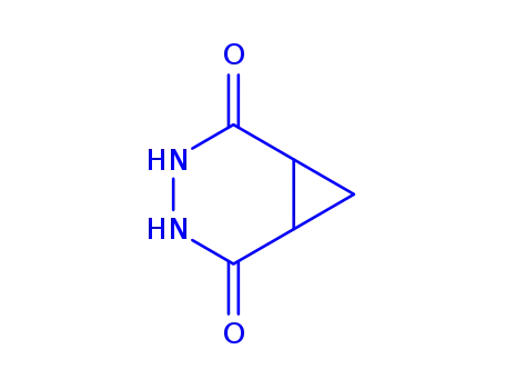 Molecular Structure of 154186-56-8 (3,4-Diazabicyclo[4.1.0]heptane-2,5-dione(9CI))