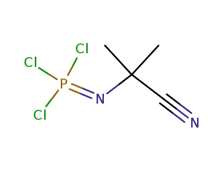 Phosphorimidic trichloride, (1-cyano-1-methylethyl)-