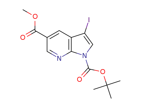 1-tert-butyl 5-methyl 3-iodo-1H-pyrrolo[2,3-b]pyridine-1,5-dicarboxylate