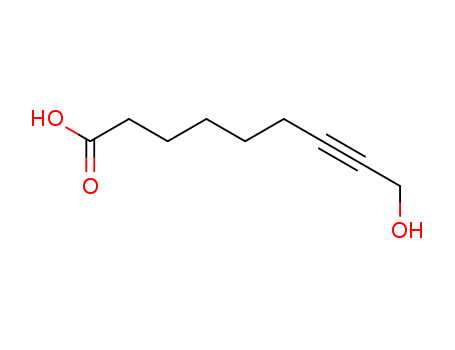 Molecular Structure of 103675-12-3 (7-Nonynoic acid, 9-hydroxy-)