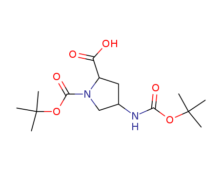 N-tert-butoxycarbonyl-trans-4-(N-tert-butoxycarbonylamino)-L-proline