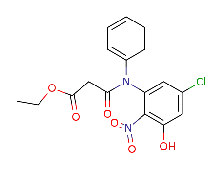 N-(5-Chlor-3-hydroxy-2-nitrophenyl)-N-phenyl-malonsaeure-ethylester-amid