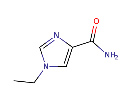 Molecular Structure of 129993-48-2 (1H-Imidazole-4-carboxamide,1-ethyl-(9CI))