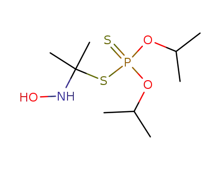 Molecular Structure of 75320-62-6 (S-<1-(hydroxyamino)-1-methylethyl> O,O-diisopropyl phosphorodithioate)