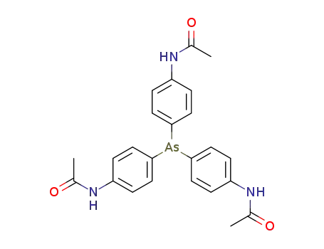 Molecular Structure of 861606-47-5 (tris-(4-acetylamino-phenyl)-arsine)