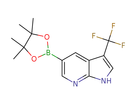 5-(4,4,5,5-tetramethyl-1,3,2-dioxaborolan-2-yl)-3-(trifluoromethyl)-1H-pyrrolo[2,3-b]pyridine