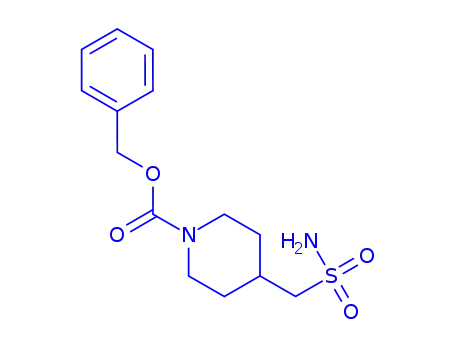Molecular Structure of 1585225-95-1 (benzyl 4-(sulfamoylmethyl)piperidine-1-carboxylate)