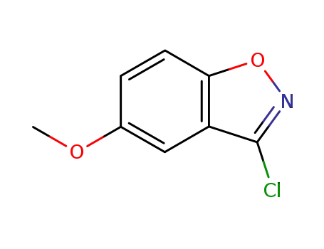 Molecular Structure of 16263-58-4 (3-Chloro-5-Methoxy-benzo[d]isoxazole)