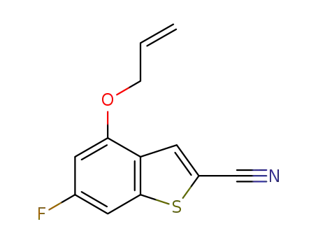 4-(allyloxy)-6-fluorobenzo[b]thiophene-2-carbonitrile
