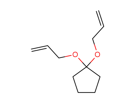 Molecular Structure of 62322-44-5 (Cyclopentane, 1,1-bis(2-propenyloxy)-)