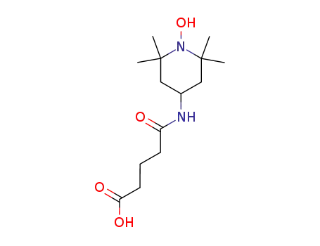 Molecular Structure of 82032-33-5 (4-(1-Hydroxy-2,2,6,6-tetramethyl-piperidin-4-ylcarbamoyl)-butyric acid)
