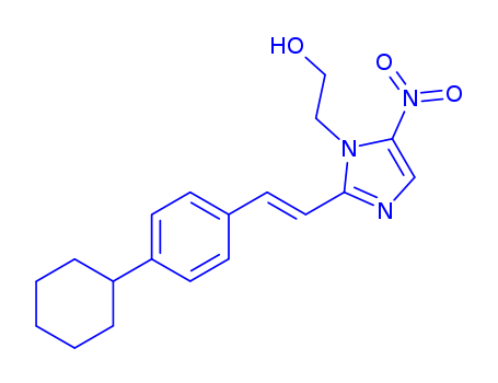 1H-Imidazole-1-ethanol,2-[2-(4-cyclohexylphenyl)ethenyl]-5-nitro-