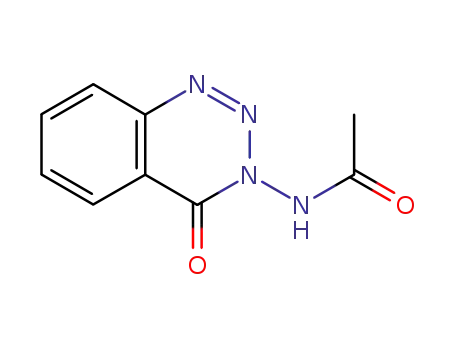 Molecular Structure of 75681-26-4 (N-(4-oxo-1,2,3-benzotriazin-3(4H)-yl)acetamide)