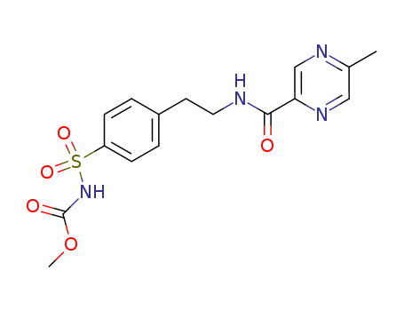 Methyl ((4-(2-(((5-methylpyrazin-2-yl)carbonyl)amino)ethyl)phenyl)sulfonyl)carbamate