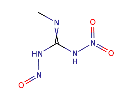 Molecular Structure of 66542-13-0 (Guanidine, N-methyl-N'-nitro-N''-nitroso-)