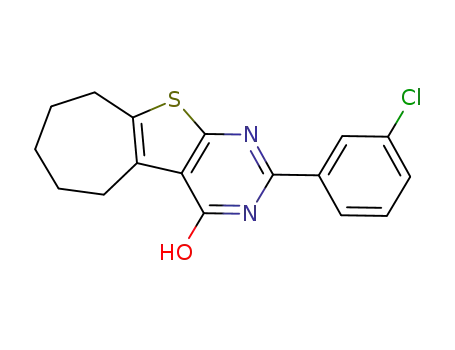 2-(3-Chloro-phenyl)-6,7,8,9-tetrahydro-5H-10-thia-1,3-diaza-benzo[a]azulen-4-ol