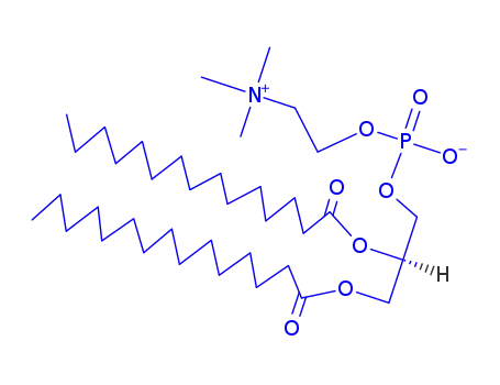 Molecular Structure of 3355-27-9 (1,2-DIPENTADECANOYL-SN-GLYCERO-3-PHOSPHOCHOLINE)