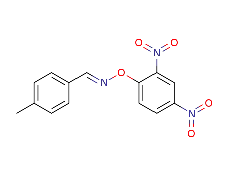 Molecular Structure of 119991-08-1 (4-Methyl-benzaldehyde O-(2,4-dinitro-phenyl)-oxime)