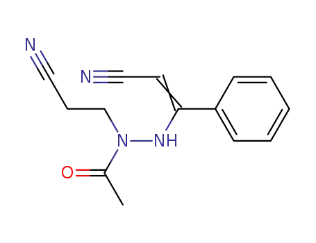 3-Phenyl-3-ketopropionitiril-3-acetyl-β-cyanoethyl-hydrazon