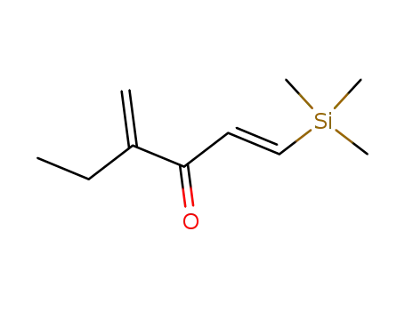 Molecular Structure of 89244-81-5 (1-Hexen-3-one, 4-methylene-1-(trimethylsilyl)-, (E)-)