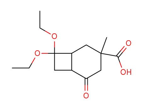 8,8-diethoxy-3-methyl-5-oxobicyclo<4.2.0>octane-3-carboxylic acid