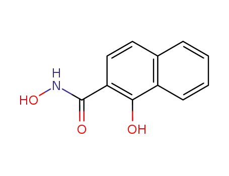Molecular Structure of 32863-40-4 (2-Naphthalenecarboxamide, N,1-dihydroxy-)