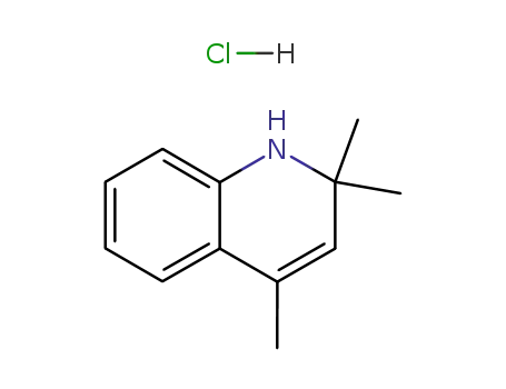 Molecular Structure of 34333-31-8 (Quinoline, 1,2-dihydro-2,2,4-trimethyl-, hydrochloride)