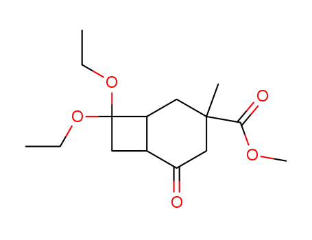 methyl 8,8-diethoxy-3-methyl-5-oxobicyclo<4.2.0>octane-3-carboxylate