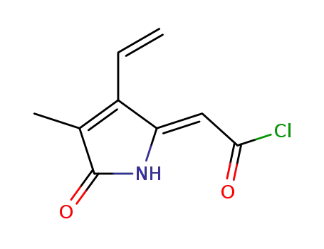 (2Z)-(3-ethenyl-4-methyl-5-oxo-1,5-dihydro-2H-pyrrol-2-ylidene)ethanoyl chloride