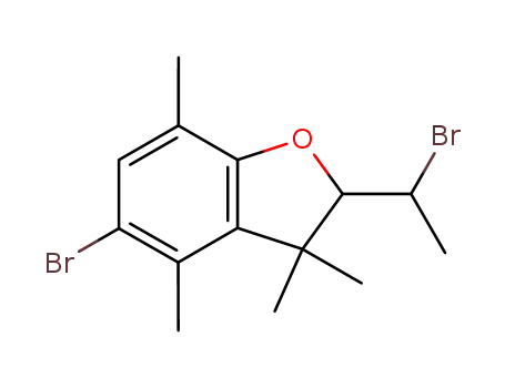 Benzofuran, 5-bromo-2-(1-bromoethyl)-2,3-dihydro-3,3,4,7-tetramethyl-