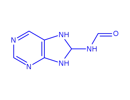Molecular Structure of 339365-41-2 (Formamide,  N-(7,8-dihydro-1H-purin-8-yl)-  (9CI))