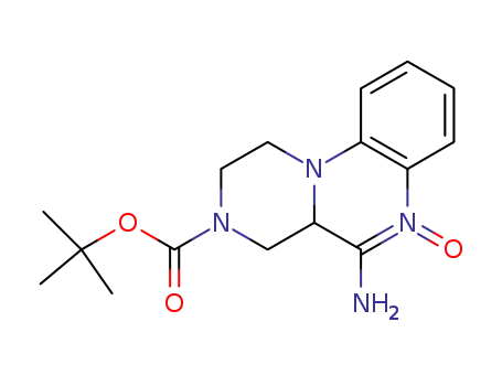 3H-Pyrazino[1,2-a]quinoxaline-3-carboxylic acid,
5-amino-1,2,4,4a-tetrahydro-, 1,1-dimethylethyl ester, 6-oxide