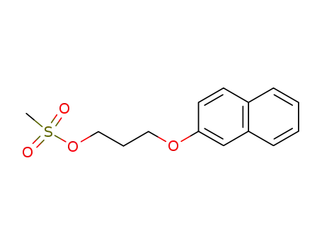 Molecular Structure of 463934-08-9 (methanesulfonic acid 3-(naphthalen-2-oxy)-1-propyl ester)
