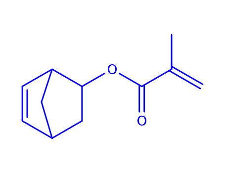 Molecular Structure of 3232-07-3 (2-Propenoic acid, 2-methyl-, bicyclo[2.2.1]hept-5-en-2-yl ester)