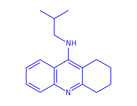 Molecular Structure of 34811-11-5 (N-(2-methylpropyl)-1,2,3,4-tetrahydroacridin-9-amine)