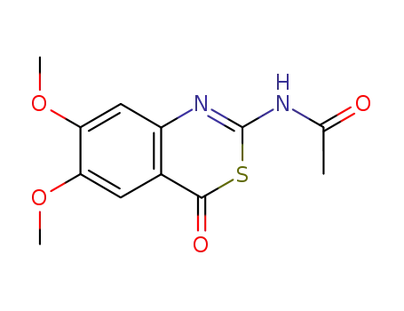 2-acetylamino-6,7-dimethoxy-3,1-benzothiazin-4-one