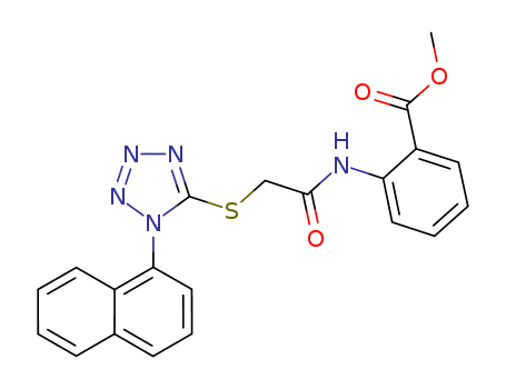 methyl 2-(2-(1-(naphthalen-1-yl)-1H-tetrazol-5-ylthio)acetamido)benzoate