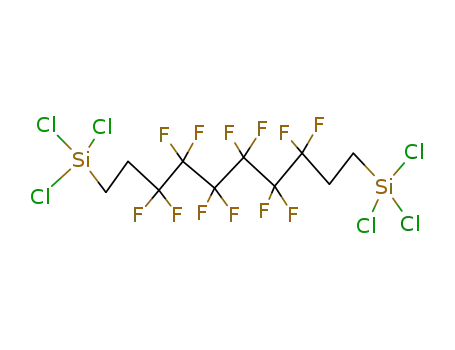 Molecular Structure of 35192-54-2 (1,6-BIS(TRICHLOROSILYLETHYL)DODECAFLUOROHEXANE)