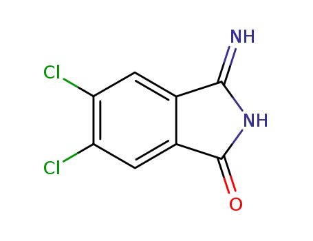 Molecular Structure of 35190-38-6 (1H-Isoindol-1-one, 3-amino-5,6-dichloro-)