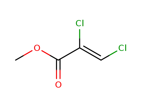 Molecular Structure of 3533-69-5 (2-Propenoic acid, 2,3-dichloro-, methyl ester, (Z)-)