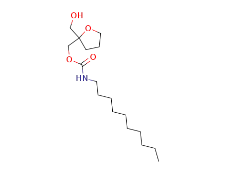 Molecular Structure of 130399-50-7 (Decyl-carbamic acid 2-hydroxymethyl-tetrahydro-furan-2-ylmethyl ester)