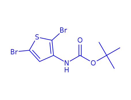 Molecular Structure of 353269-03-1 (Carbamic acid, (2,5-dibromo-3-thienyl)-, 1,1-dimethylethyl ester (9CI))