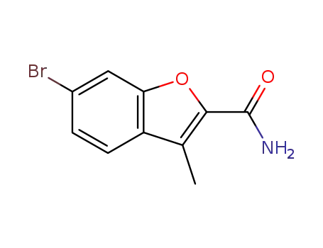 Molecular Structure of 35351-28-1 (6-bromo-3-methylbenzofuran-2-carboxamide)