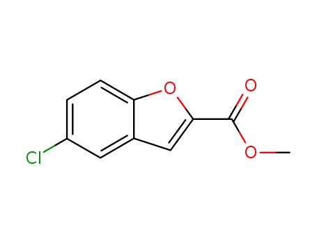 Molecular Structure of 4852-31-7 (5-chlorobenzofuran-2-carboxylic acid methyl ester)