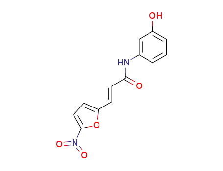 Molecular Structure of 23366-78-1 (3<i>t</i>-(5-nitro-[2]furyl)-acrylic acid-(3-hydroxy-anilide))